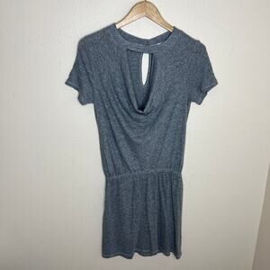 Lanston Gray Keyhole Dress Small